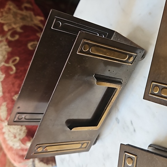 2/250  Bradley & Hubbard 4 Piece antique Neoclassic Bronze Desk Set 1910s - Picture 4 of 12